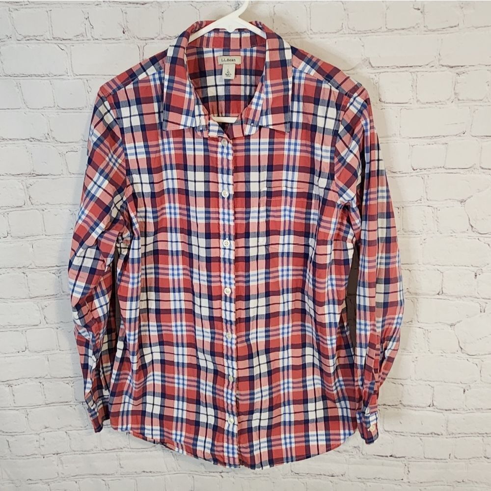 Men's L.L. Bean longsleeve button-down shirt, size Large